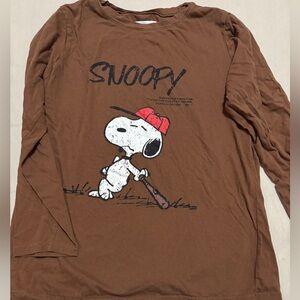 snoopy peanuts long sleeve shirt Size Small